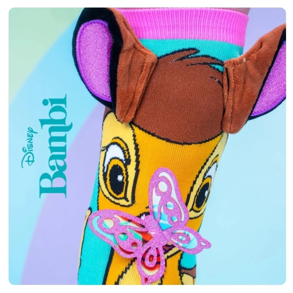 Madmia BAMBI SOCKS Toddler Socks 3D Print Fairytale Socks Ages 3-5 NEW!